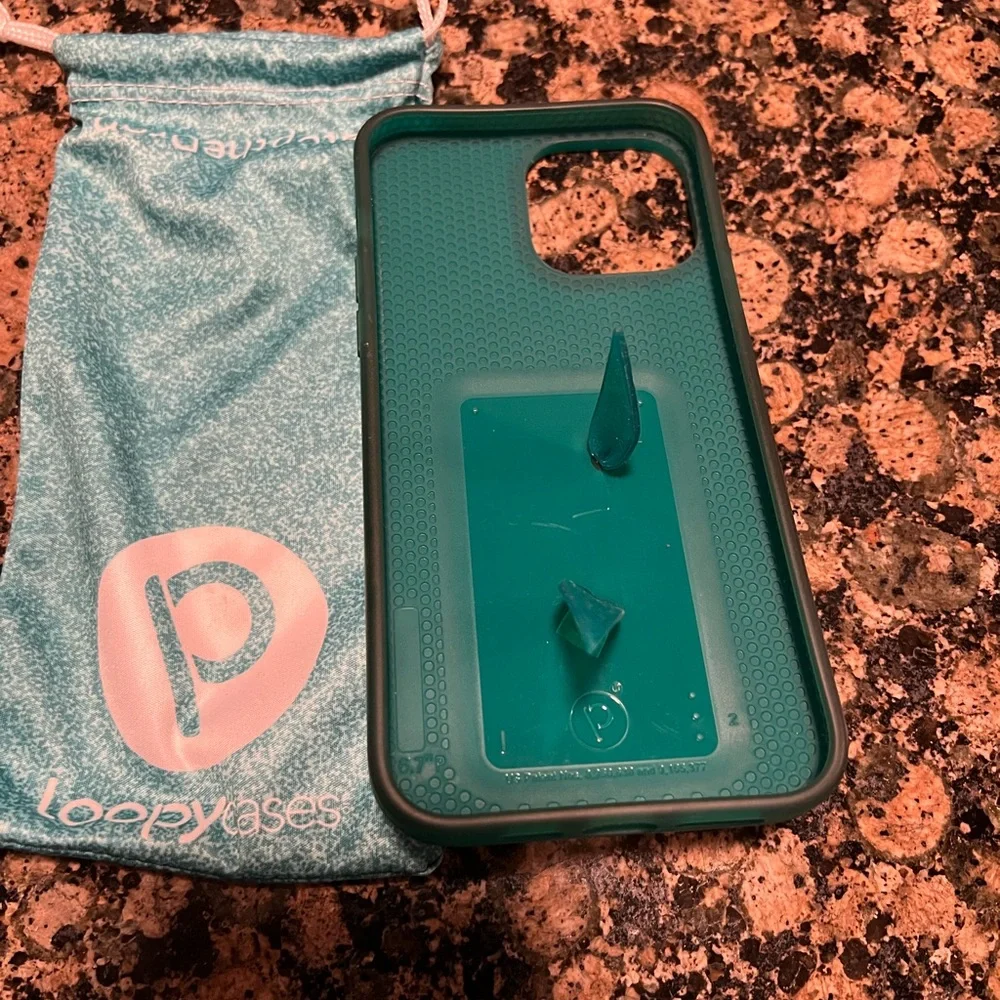 Loopy Original iPhone 13 Pro Max in Sparkle Turquoise EUC